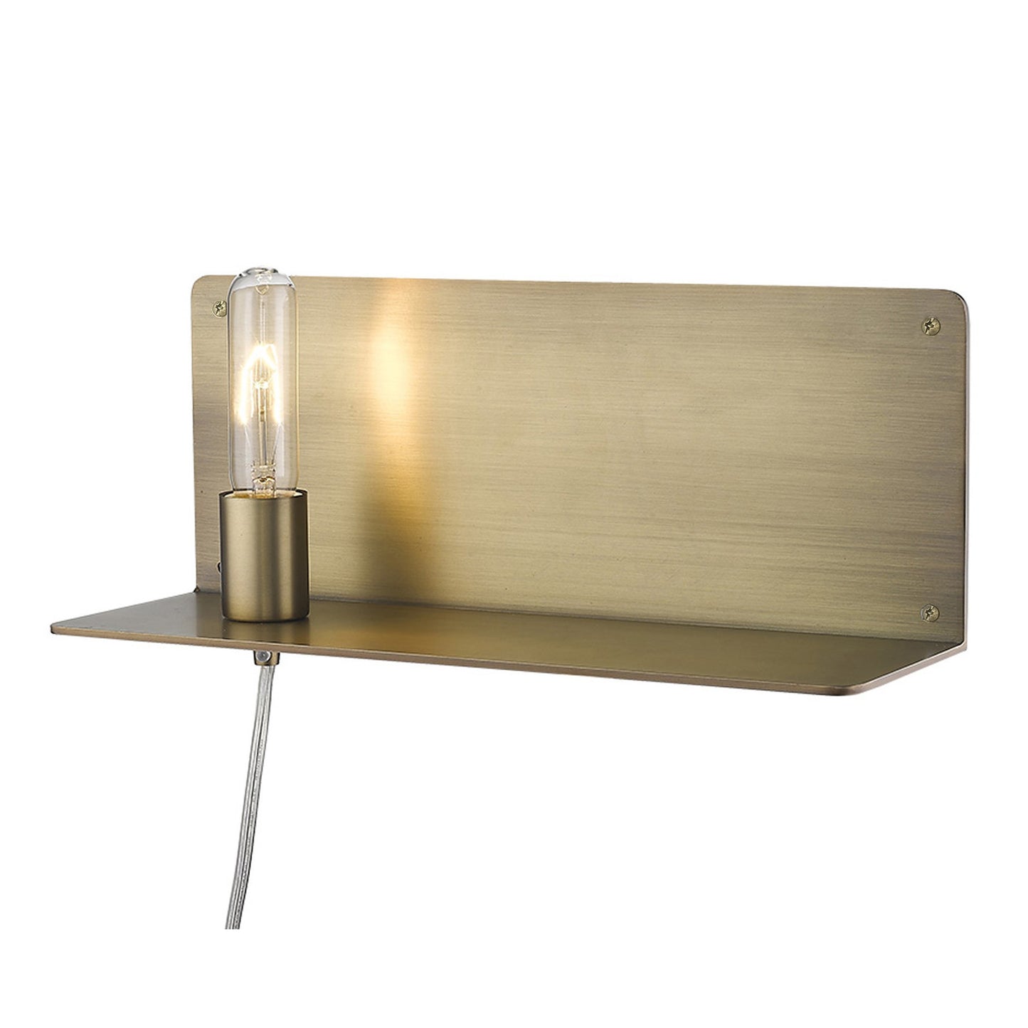 XL Dull Gold Shelf Wall Light