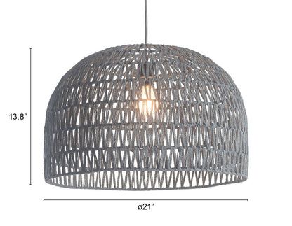 Gray Lantern Metal Dimmable Ceiling Light With Shades
