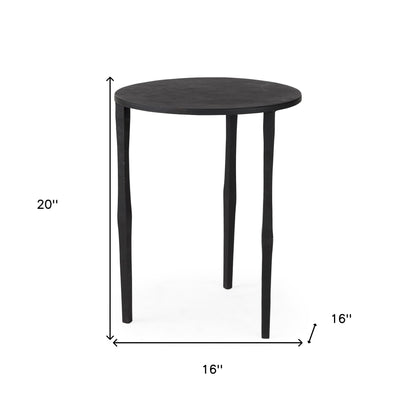 Minimal Black Iron Side Table