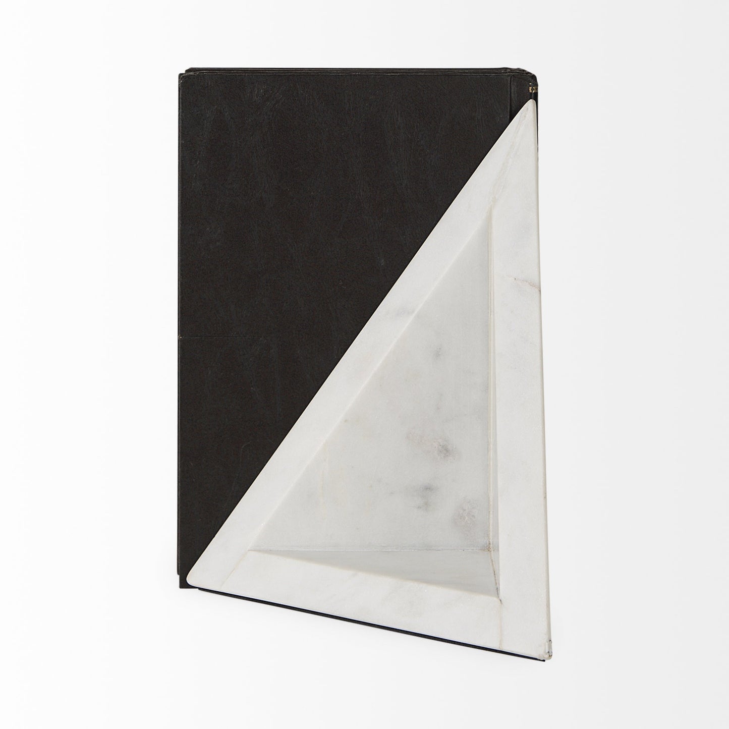 Triangle Marble Bookends