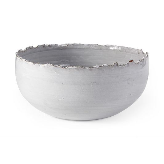Louisa White Ceramic Bowl