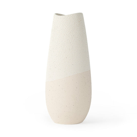 Trenti Two Tone Crackle Glaze Ceramic Vase