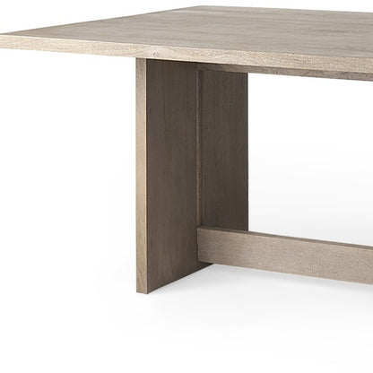 Light Brown Modern Rustic Wooden Dining Table