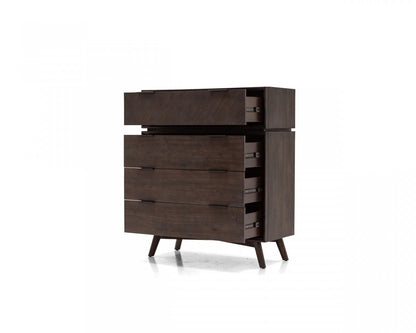 39" Acacia Solid Wood Four Drawer Dresser