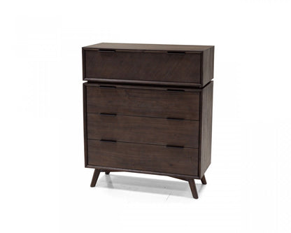 39" Acacia Solid Wood Four Drawer Dresser